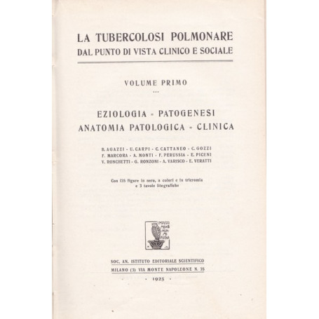 La tubercolosi polmonare. I. Eziologia