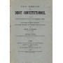 Manuel elementaire de Droit Constitutionnel