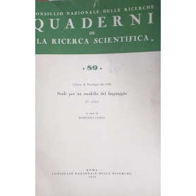 Quaderni de "La Ricerca Scientifica" 89