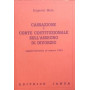 Cassazione e Corte Costituzionale sull'Assegno di Divorzio. Aggiornamento al marzo 1991