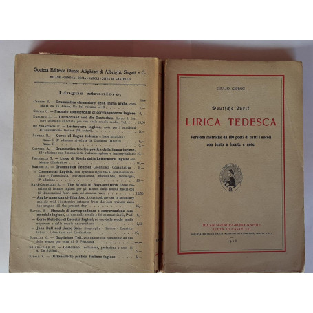 Deutsche Lyrik. Lirica tedesca. Versione metriche da 100 poeti di tutti i secoli con testo a fronte e note