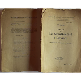 Essai sur La simultaneité a' Distance