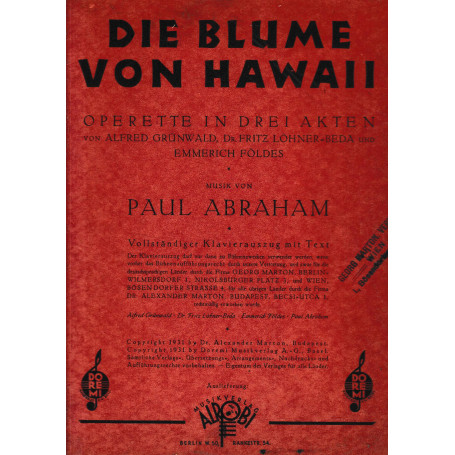 Die blume von Hawaii