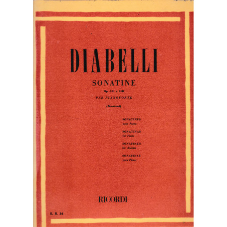 Diabelli Sonatine Op. 151 e 168 per pianoforte