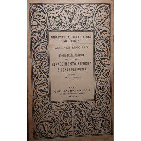 Storia della filosofia - rinascimento riforma e controriforma (volume II)