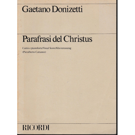 Parafrasi del Christus canto e pianoforte (Pieralberto Cattaneo)