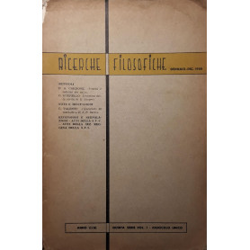 Ricerche filosofiche (gennaio-dic. 1958)