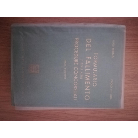 Formulario del fallimento e delle altre procedure concorsuali
