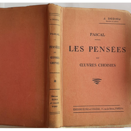 Pascal. Les Pensees et  oeuvres choisies