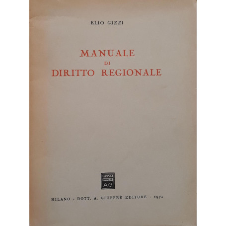 Manuale di diritto regionale