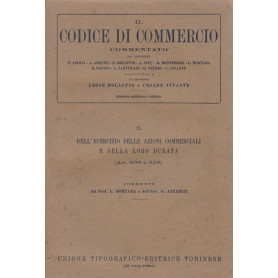 Il Codice di Commercio commentato. Vol. X.