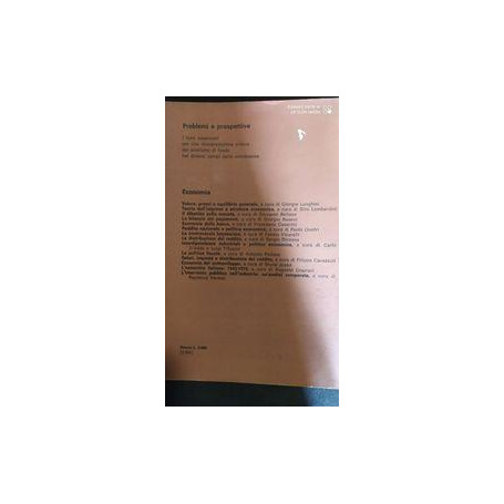 L'economia Italiana 1945/1970