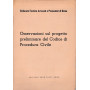 Osservazioni sul progetto preliminare del Codice di Procedura Civile