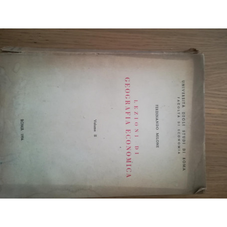 Lezioni di geografia economica Vol.II