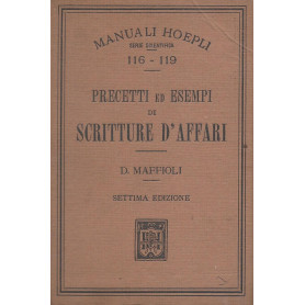 Precetti ed esempi di scritture d'affari
