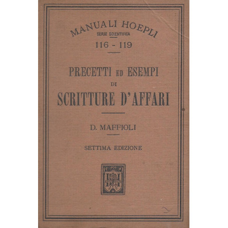Precetti ed esempi di scritture d'affari