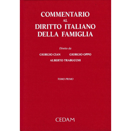 Commentario al diritto italiano della famiglia. Vol. I