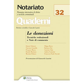 Le donazioni. Tecniche redazionali e Note di commento