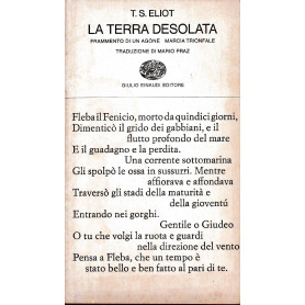 L atrre desolata. Teso originale a fronte.