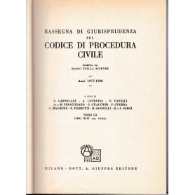 Rassegna di Giurisprudenza sul Codice di Procedura Civile