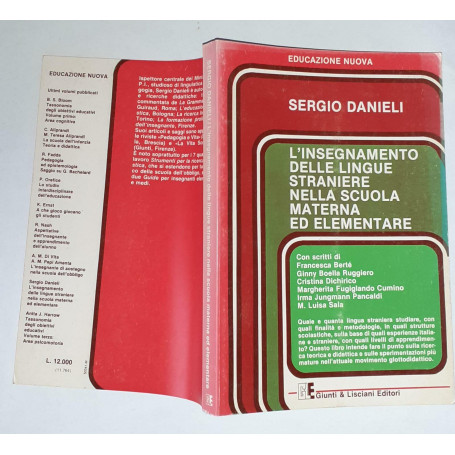 L'Insegnamento delle lingue straniere nella scuola materna ed elementare