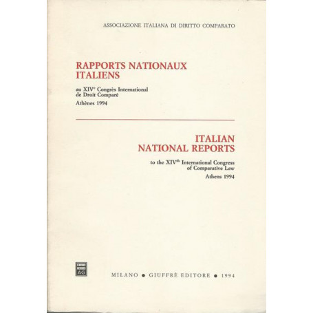 RAPPORTS NATIONAUX ITALIENS - ITALIAN NATIONAL REPORTS. Athenes 1994