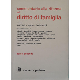 Commentario alla riforma del dirittto di famiglia (tomo secondo)