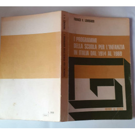 I programmi della scuola per l'infanzia in Italia dal 1914 al 1969