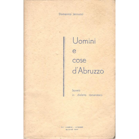 Uomini e cose d'Abruzzo. Sonetti in dialetto romanesco