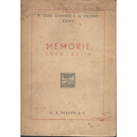 MEMORIE 1939