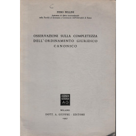 Osservazioni sulla completezza dell'ordinamento giuridico canonico