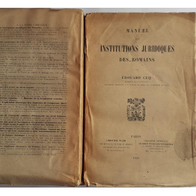 Manuel des Institutions Juridiques Des Romains