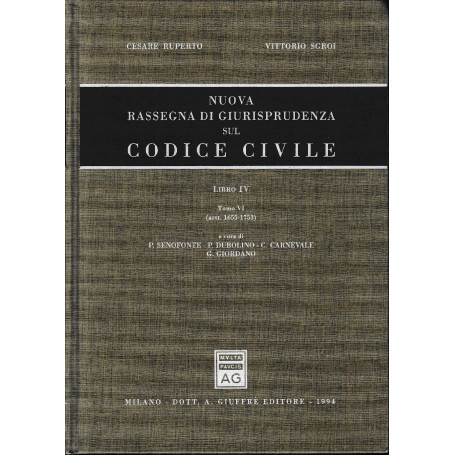 Nuova rassegna di giurisprudenza sul Codice civile. Artt. 1655-1753 ( vol. 4/ tomo 4)