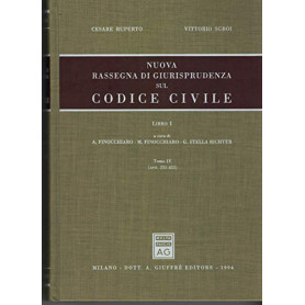 Nuova rassegna di giurisprudenza sul Codice civile. Artt. 231-455 (Vol. 1/ tomo 4)
