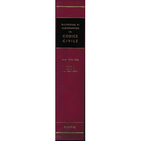 Rassegna di Giurisprudenza sul Codice Civile. Anni 1979-1983
