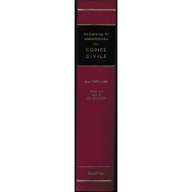 Rassegna di Giurisprudenza sul Codice Civile. Anni 1979-1983. Tomo II-2