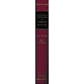 Rassegna di Giurisprudenza sul Codice Civile. Anni 1979-1983.Tomo II-1