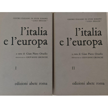 L'Italia e l'Europa (2 Volumi)