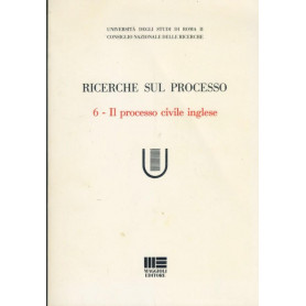 Richerche sul processo. 6. Il processo civile inglese