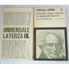 Il mondo come volonta' e rappresentazione