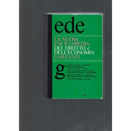 La nuova enciclopedia del diritto e dell'economia Garzanti