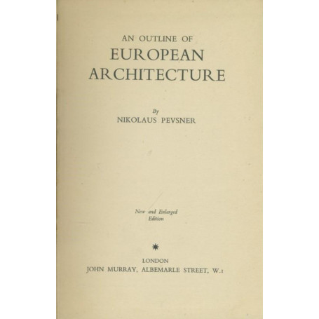 An outline of european architecture