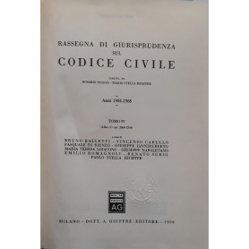 Rassegna di giurisprudenza sul Codice civile. Anni 1984-1988. Artt. 2060 - 2554 (Vol. 4)