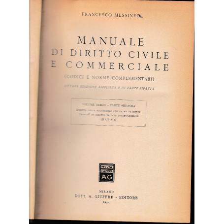Manuale di Diritto Civile e Commerciale (codici e norme complementari)
