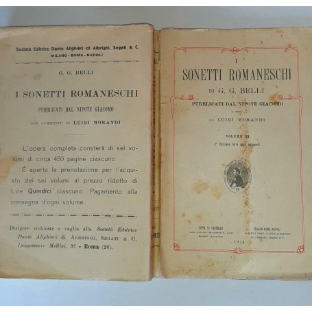 I sonetti romaneschi. Volime III