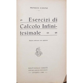 Esercizi di calcolo infinitesimale