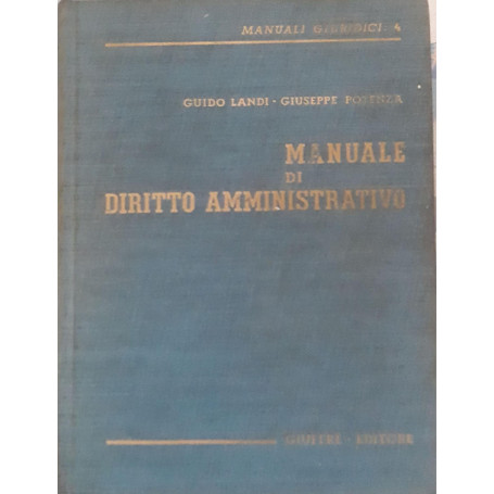 Manuale di diritto amministrativo