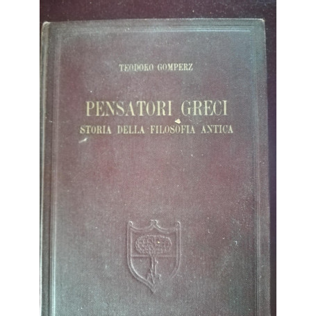 Pensatori greci storia della filosofia antica