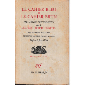 Le cahier bleu et le cahier brun