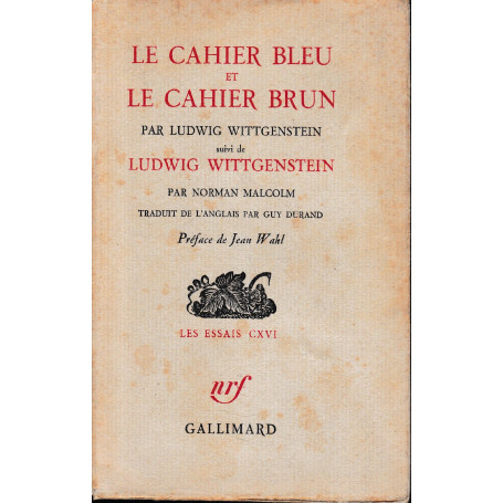 Le cahier bleu et le cahier brun
